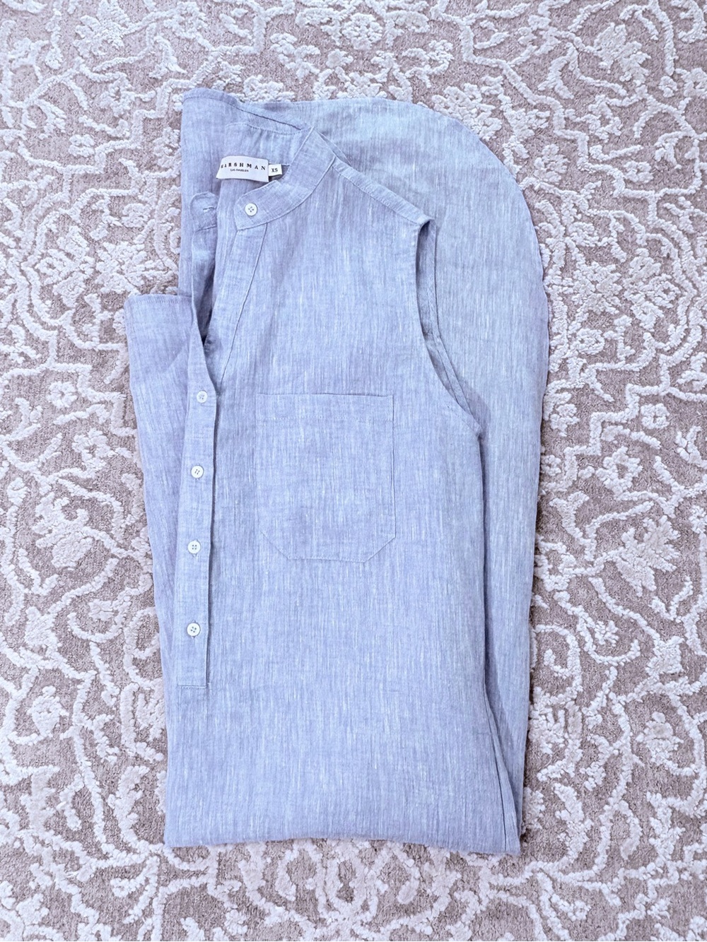 Harshman Durrant Linen Popover Shirt Dress - Picture 11 of 14